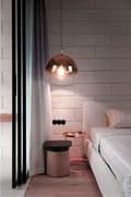 Miniatyrbild 4 av 7: APP313-1CP glas hängande lampa rosa guld
