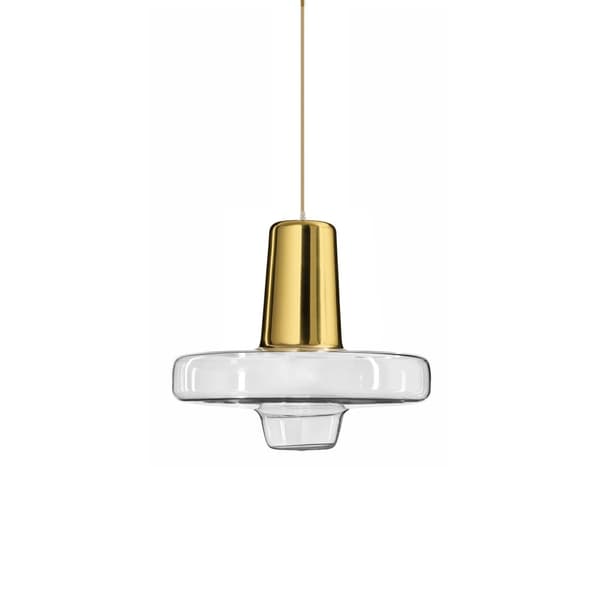 Hængende glas Metal LED APP553-1CP guld