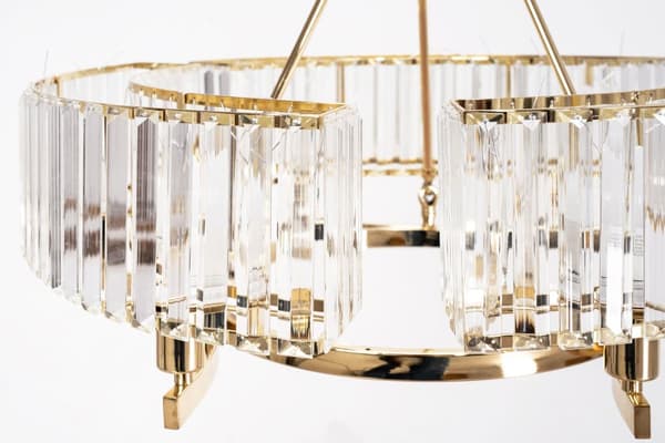 Hängande lampa med App789-6C-kristaller