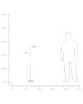 Pikkukuva 11 / 11: Lattiavalaisin valkoinen 140 cm rauta integroitu LED-valo 2 polttimoa käsintehty USB-ladattava moderni