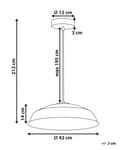 Miniatyrbillede 3 af 8: Pendellampe Sort ø 42 Moderne Spisebordslampe til Køkken Indretning Lampe til Spisebord med Synlig Pære