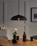 Miniatyrbillede 2 af 8: Pendellampe Sort ø 42 Moderne Spisebordslampe til Køkken Indretning Lampe til Spisebord med Synlig Pære