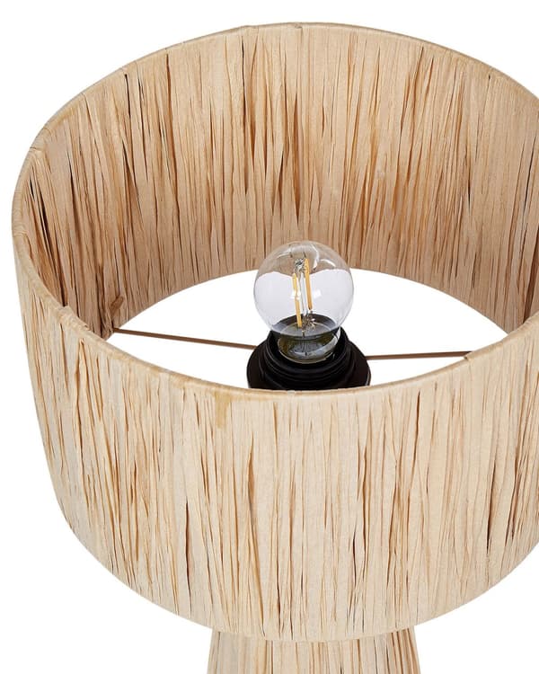 Bordlampe Naturlig raffia Bohemsk stil Håndlaget Belysning Dekorasjon