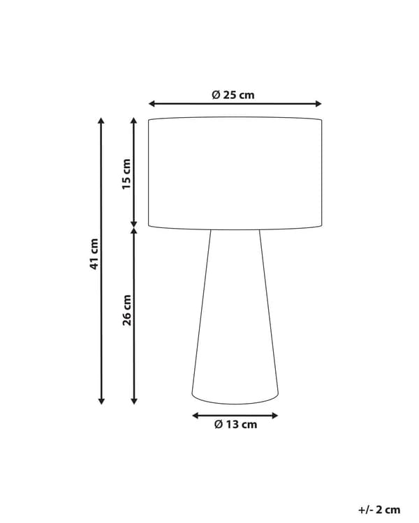 Bordlampe Natur Raffia H 41 cm Moderne Natbordslampe med Cylinder Lampeskærm Lampefod Sengelampe Bord Lampe til Natbord