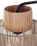 Miniatyrbillede 6 af 10: Sæt med 2 væglamper Naturlig Raffia papir reb lampeskærm Boho stil lysarmatur Håndlavet Stue Soveværelse