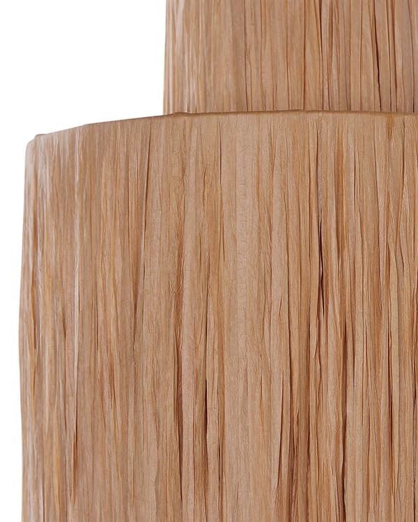 2 vägglampor Naturlig lampskärm av raffia palmblad Boho-stil Handgjorda lampor Vardagsrum Sovrum