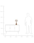Miniatyrbillede 9 af 9: Bordlampe Træ H 47 cm Moderne Natbordslampe til Soveværelse Dekorativ Lampe til Bordet til Stuen Vindueskarm