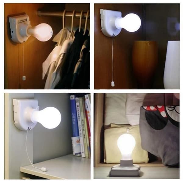 Hembruk sladdlös batteridriven garderobslampa Glödlampa Stick