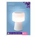 Miniatyrbild 2 av 2: LED-lampa med Bluetooth-högtalare och strådlös laddare Lumineo 894417 Vit Laddningsbar