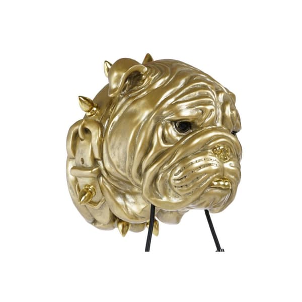 Vägglampa Home ESPRIT Gyllene Harts 50 W Modern Bulldogg 220 V 25 x 23 x 29 cm
