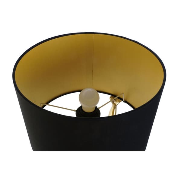Bordlampe Home ESPRIT Sort Gylden Harpiks 50 W 220 V 31 x 28 x 50 cm (2 enheder)