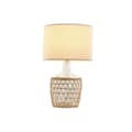Miniatyrbillede 5 af 5: Bordlampe Home ESPRIT Hvid Brun Krystal Tov 220 W 60 V 28 x 28 x 45 cm (2 enheder)