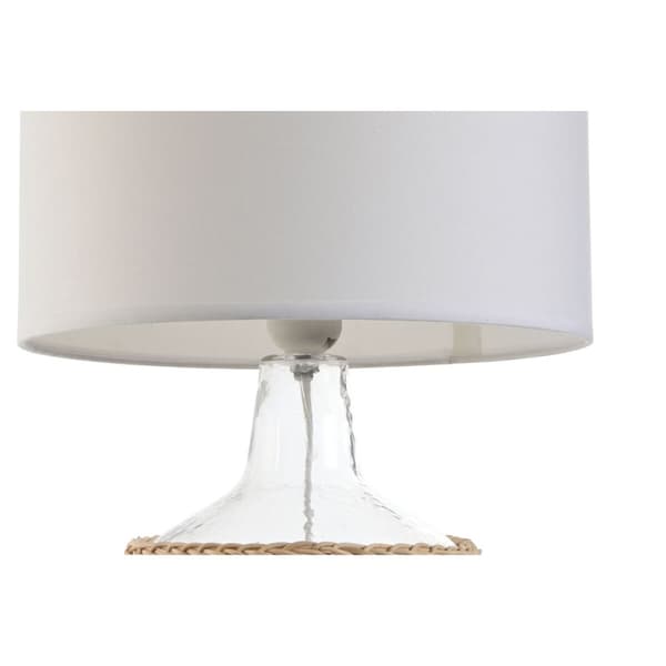 Bordlampe Home ESPRIT Hvid Brun Krystal Tov 220 W 60 V 28 x 28 x 45 cm (2 enheder)