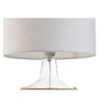 Miniatyrbillede 2 af 5: Bordlampe Home ESPRIT Hvid Brun Krystal Tov 220 W 60 V 28 x 28 x 45 cm (2 enheder)