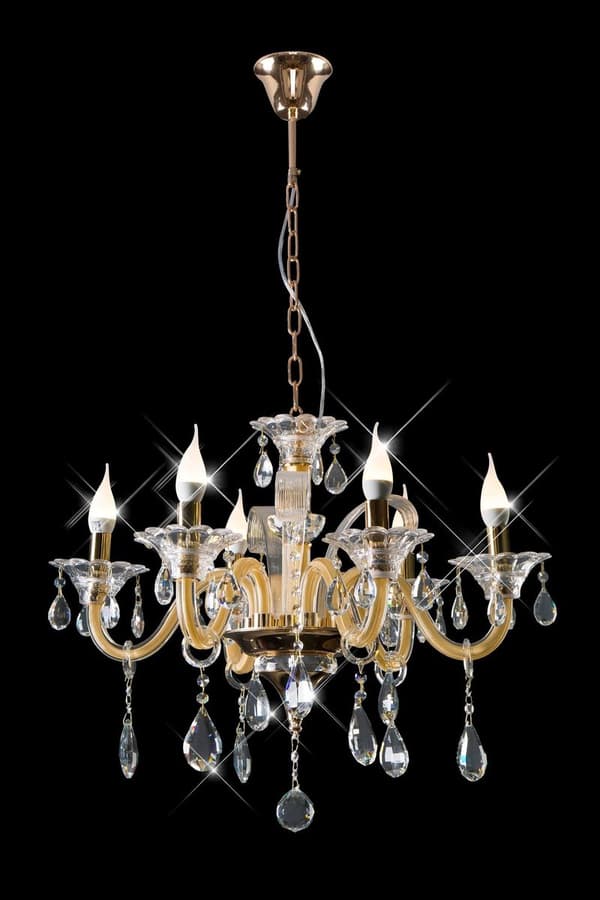 GLITTERLAMPA (2) FI 70 X 52 CM GULD