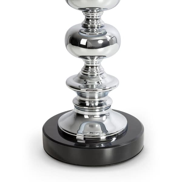 LAMPA NIKI (01) 36 X 23 X 61 CM SILVER