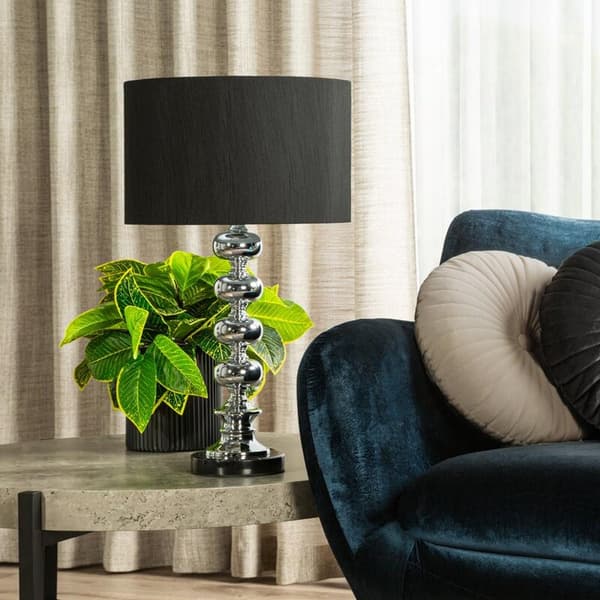 LAMPA NIKI (01) 36 X 23 X 61 CM SILVER