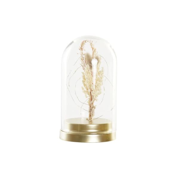 Lysdekoration DKD Home Decor Metal Krystal Blomst 30 x 40 cm 12 x 12 x 22 cm