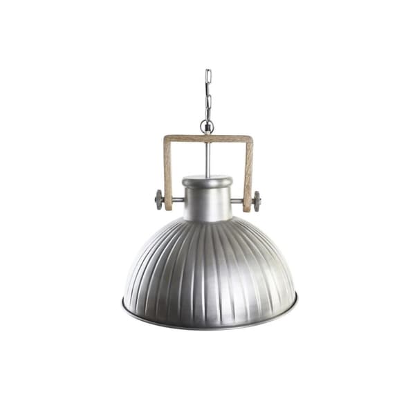 Taklampa DKD Home Decor Brun Silvrig Järn Mangoträ 50 W 41 x 41 x 40 cm