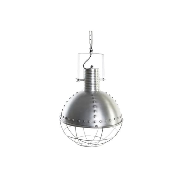 Loftslampe DKD Home Decor Sølvfarvet Jern 50 W 43 x 43 x 66 cm