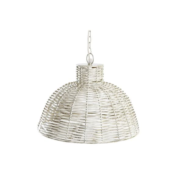 Kattolamppu DKD Home Decor 38 x 28 x 24 cm Kullattu Valkoinen Rauta 50 W