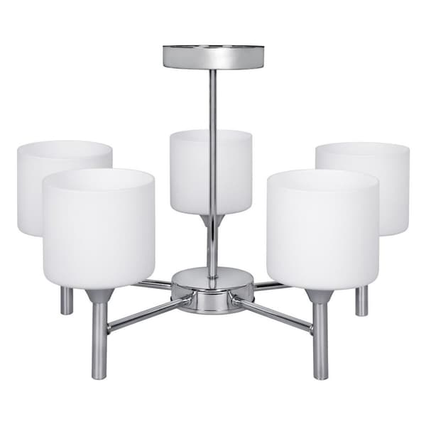 Taklampa Activejet AJE-MIRA 5P Vit Silvrig Metall 40 W 47,5 x 34 x 47,5 cm