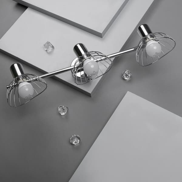 Lampe Activejet AJE-GIZEL 3P Sølv Metal 40 W - Moderne loftlampe i sølvfarvet metal med 3 lyspunkter og 40 W lysstyrke.