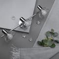 Miniatyrbillede 8 af 8: Lampe Activejet AJE-GIZEL 3P Sølv Metal 40 W - Moderne loftlampe i sølvfarvet metal med 3 lyspunkter og 40 W lysstyrke.