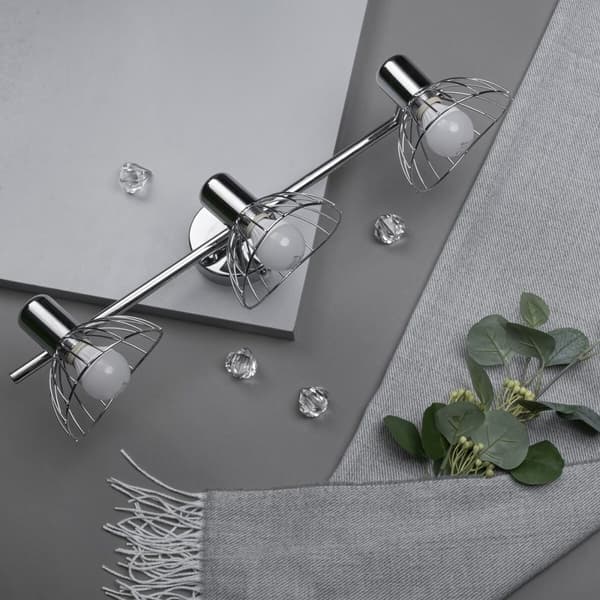 Lampe Activejet AJE-GIZEL 3P Sølv Metal 40 W - Moderne loftlampe i sølvfarvet metal med 3 lyspunkter og 40 W lysstyrke.