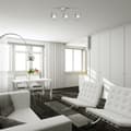 Miniatyrbillede 2 af 8: Lampe Activejet AJE-GIZEL 3P Sølv Metal 40 W - Moderne loftlampe i sølvfarvet metal med 3 lyspunkter og 40 W lysstyrke.