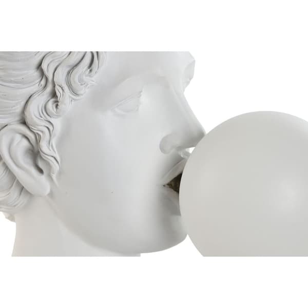 Bordslampa Home ESPRIT Vit Harts Plast 220 V 20 x 36 x 31 cm