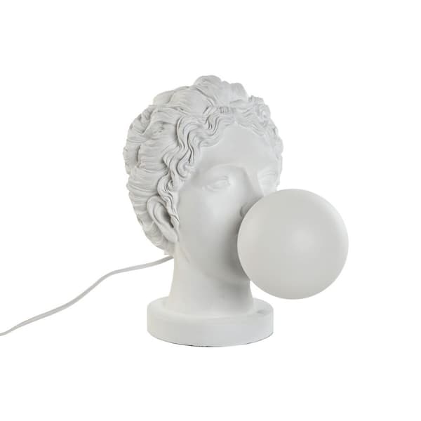 Bordslampa Home ESPRIT Vit Harts Plast 220 V 20 x 36 x 31 cm