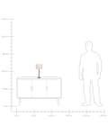 Miniatyrbilde 10 av 10: Nattbordslampe Beige Boucle trommeskjerm Metallsokkel 40 cm Moderne stil Stue Soverom