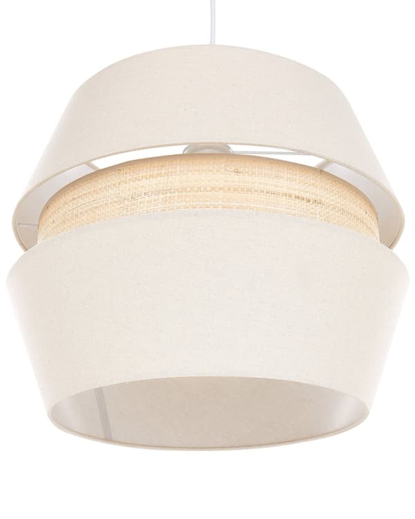 Riippuvalaisin beige 122 cm pellava kangas varjostin moderni tyyli