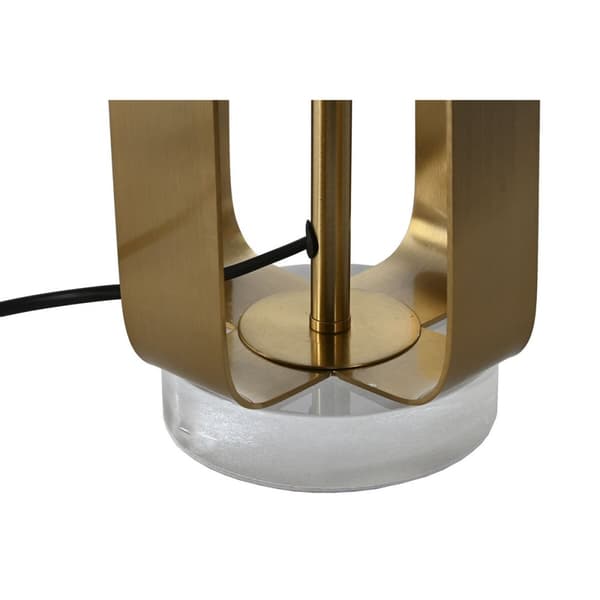 Bordslampa Home ESPRIT Vit Gyllene Järn 50 W 220 V 35 x 35 x 78 cm