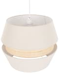 Miniatyrbillede 5 af 8: Pendellampe Beige hør Raffia 122 cm Belysning Pendellampe Moderne Boho Design