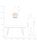 Miniatyrbillede 8 af 8: Pendellampe Beige hør Raffia 122 cm Belysning Pendellampe Moderne Boho Design