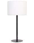 Miniatyrbillede 5 af 10: Nattbordslampe Hvid Boucle trommeskærm Metal sokkel 40 cm Moderne stil Stue Soveværelse