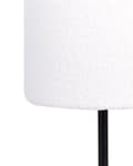 Miniatyrbillede 7 af 10: Nattbordslampe Hvid Boucle trommeskærm Metal sokkel 40 cm Moderne stil Stue Soveværelse