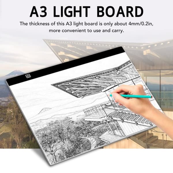 INF Tracing Light Pad, A3 Tracing LED Copy Board Light Box