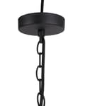 Miniatyrbillede 7 af 7: Loftlampe Sort Metal 158 cm Pendel Industrielt Design