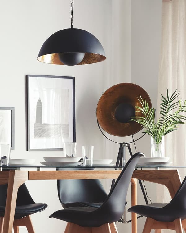 Loftlampe Sort Metal 158 cm Pendel Industrielt Design