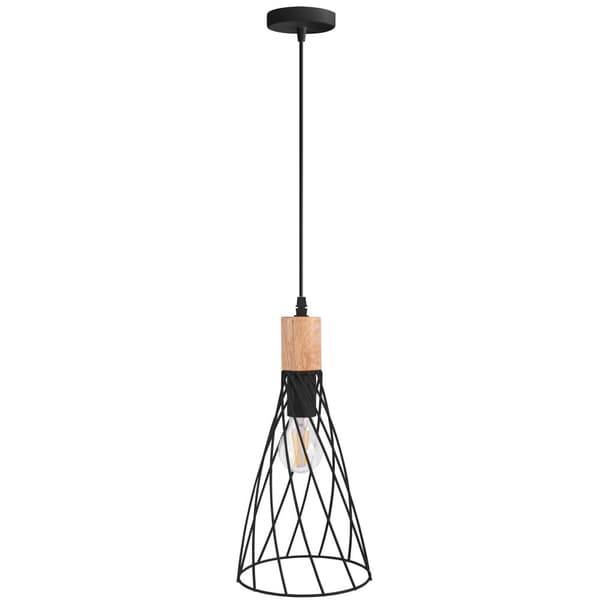 Loftlampe Hængende APP1268-1CP Sort