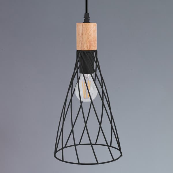 Loftlampe Hængende APP1268-1CP Sort
