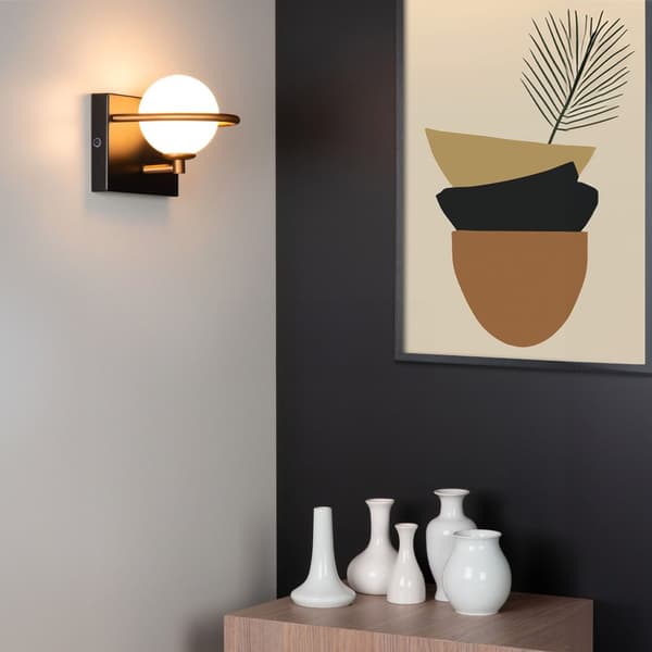 Vägglampa Konsol APP1300-1W Svart Guld