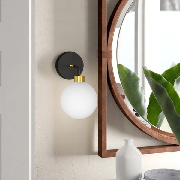Væglampe Konsol APP1301-1W Sort Guld