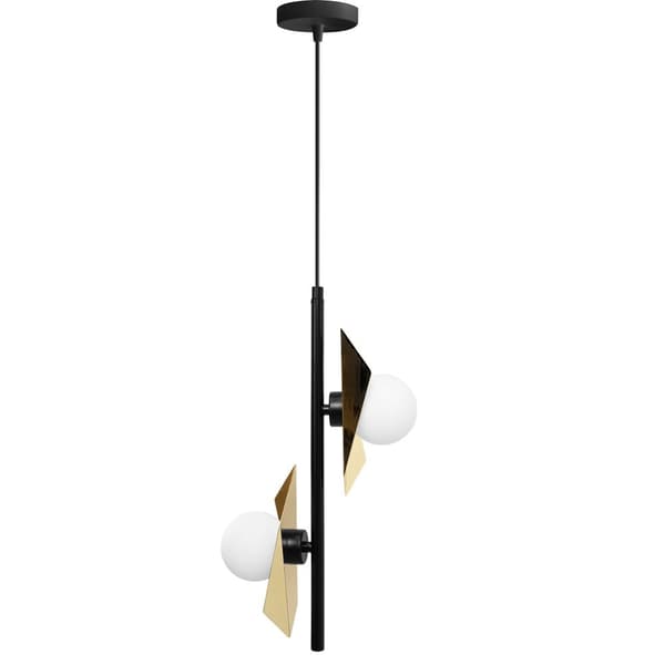 Loftlampe Hængende APP1410-CP Sort/Guld