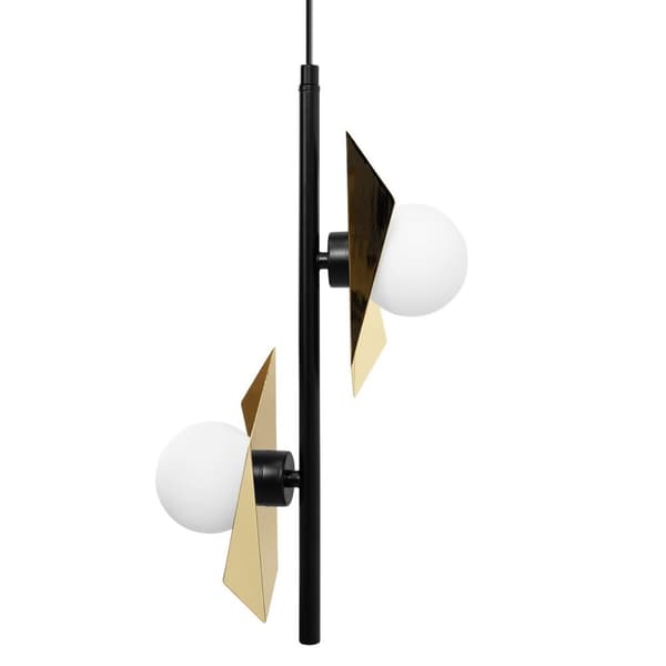 Loftlampe Hængende APP1410-CP Sort/Guld