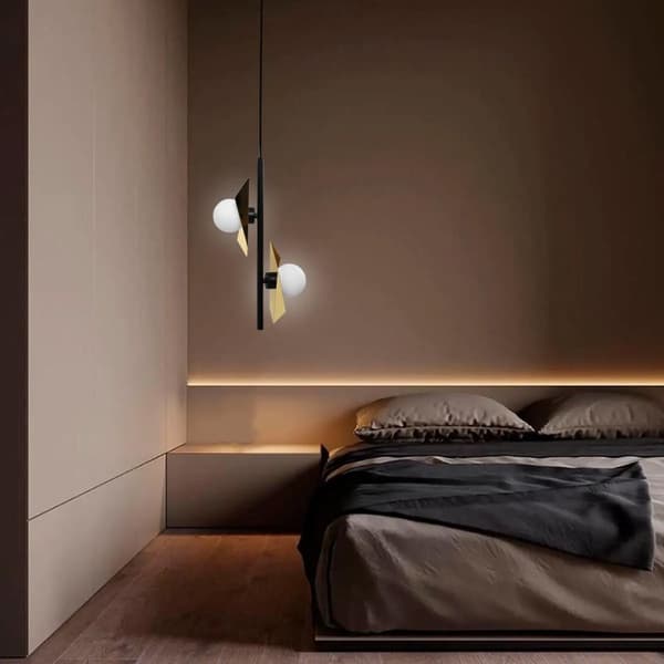 Loftlampe Hængende APP1410-CP Sort/Guld