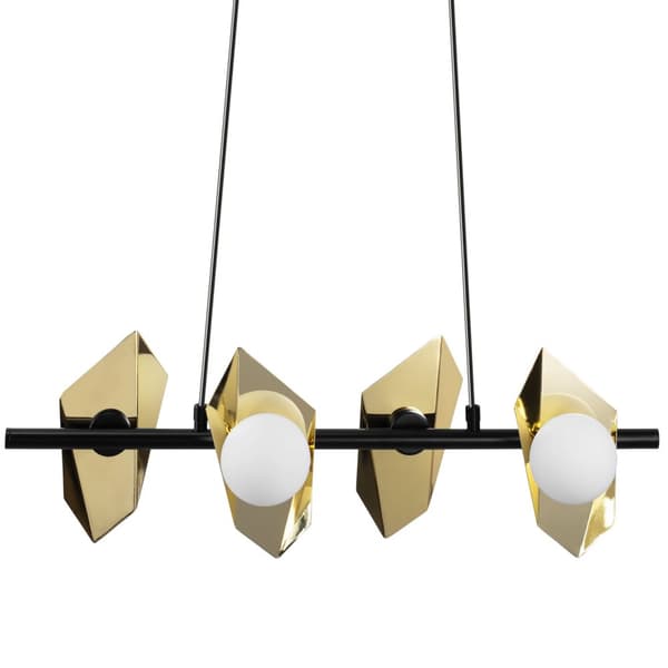 Loftlampe Hængende APP1412-CP Sort/Guld